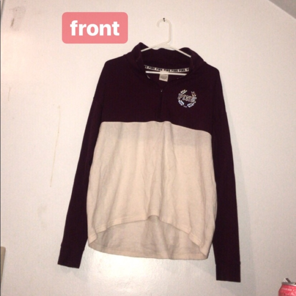 Victoria Secret PINK quarter zip sweatshirt